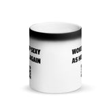 Woke Up Sexy As Hell - Matte Black Magic Mug