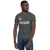 Social Distancing World Champion (Medals) - Short-Sleeve Unisex T-Shirt