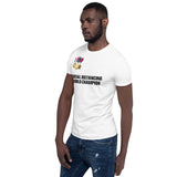 Social Distancing World Champion (Medals) - Short-Sleeve Unisex T-Shirt
