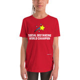 Social Distancing World Champion - Youth Short Sleeve T-Shirt