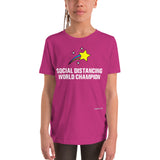 Social Distancing World Champion - Youth Short Sleeve T-Shirt