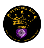 Conquers All - Linkmerch 4.5" x 4.5" sticker 5 Pack, "Advocate"