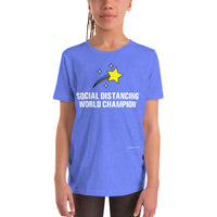 Social Distancing World Champion - Youth Short Sleeve T-Shirt