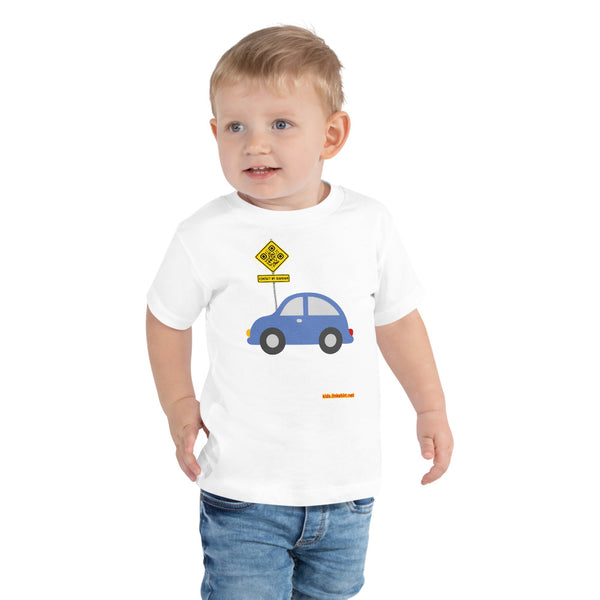 Car Theme - Toddler Short Sleeve ♦Linkshirt Safe-Kids Tee