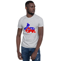 Donkey Love's Elephant - Short-Sleeve Unisex T-Shirt