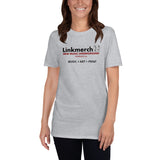 Linkmerch Promo Shirt (Music + Art + Print) Short-Sleeve Unisex T-Shirt
