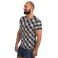 Tartan (AKA Scottish Camouflage) All-Over Print, Share Anything - Men's Athletic ♦ Linkshirt T-shirt