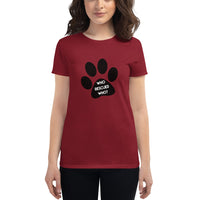 Who Rescued Who? - Women's short sleeve t-shirt