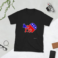 Elephant  Love's Donkey - Short-Sleeve Unisex T-Shirt