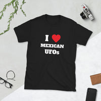 I Love Mexicna UFOs - Short-Sleeve Unisex Linkshirt T-Shirt