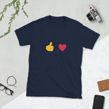 Like & Love - Short-Sleeve Unisex Linkshirt