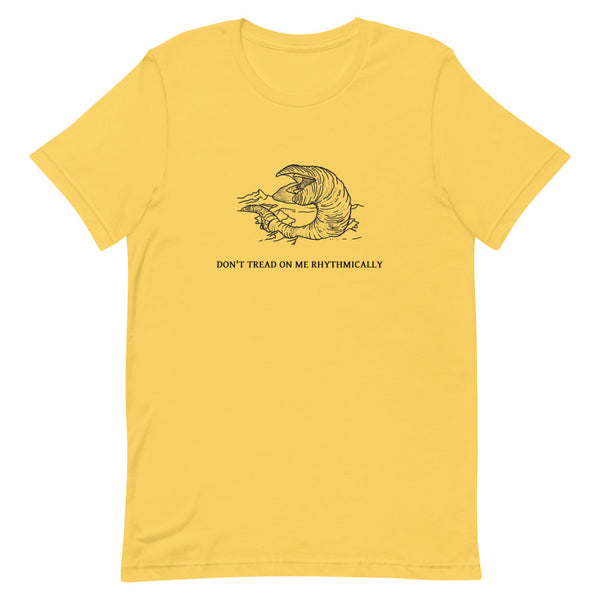 Don't Tread On Me Rhythmically (Yellow) - Short-Sleeve Unisex T-Shirt